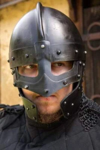Casco Raven Fantasy Casco Armadura Vikingo con Chainmail - Imagen 1 de 3