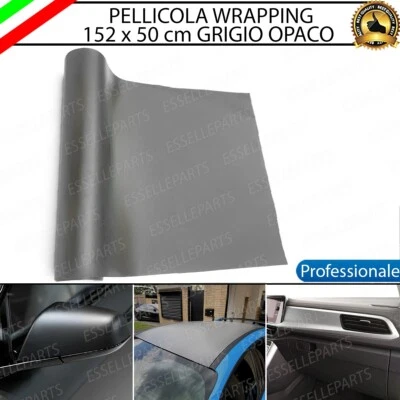 PELLICOLA WRAPPING GRIGIO OPACO PER LAND ROVER FREELANDER MK2 INTERNO ESTERNO - Immagine 1 di 4