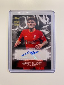Harvey Elliott - 2022 Topps x Steve Aoki Football Festival auto #/99 - liverpool