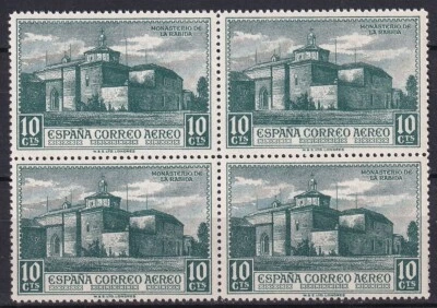 Spain 1930 Edifil 549 America Discovery La Rabida Monastery block of 4 MNH - Image 1 of 2