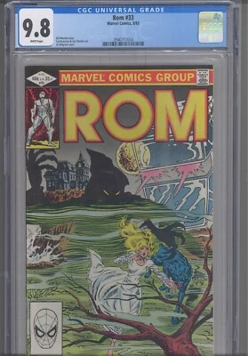 Rom #33 1982 Marvel Comics CGC 9.8 Al Milgrom Cover: House of Mystery appearance - Image 1 of 2