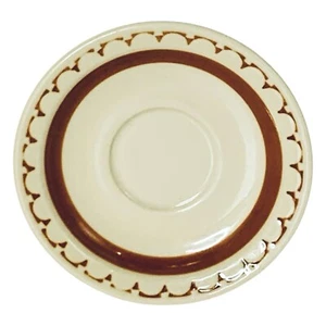 Vintage Syrakus Porzellan Econo Rand Restaurant Geschirr 4 5/8" Demitasse Untertasse NEUWERTIG - Bild 1 von 5