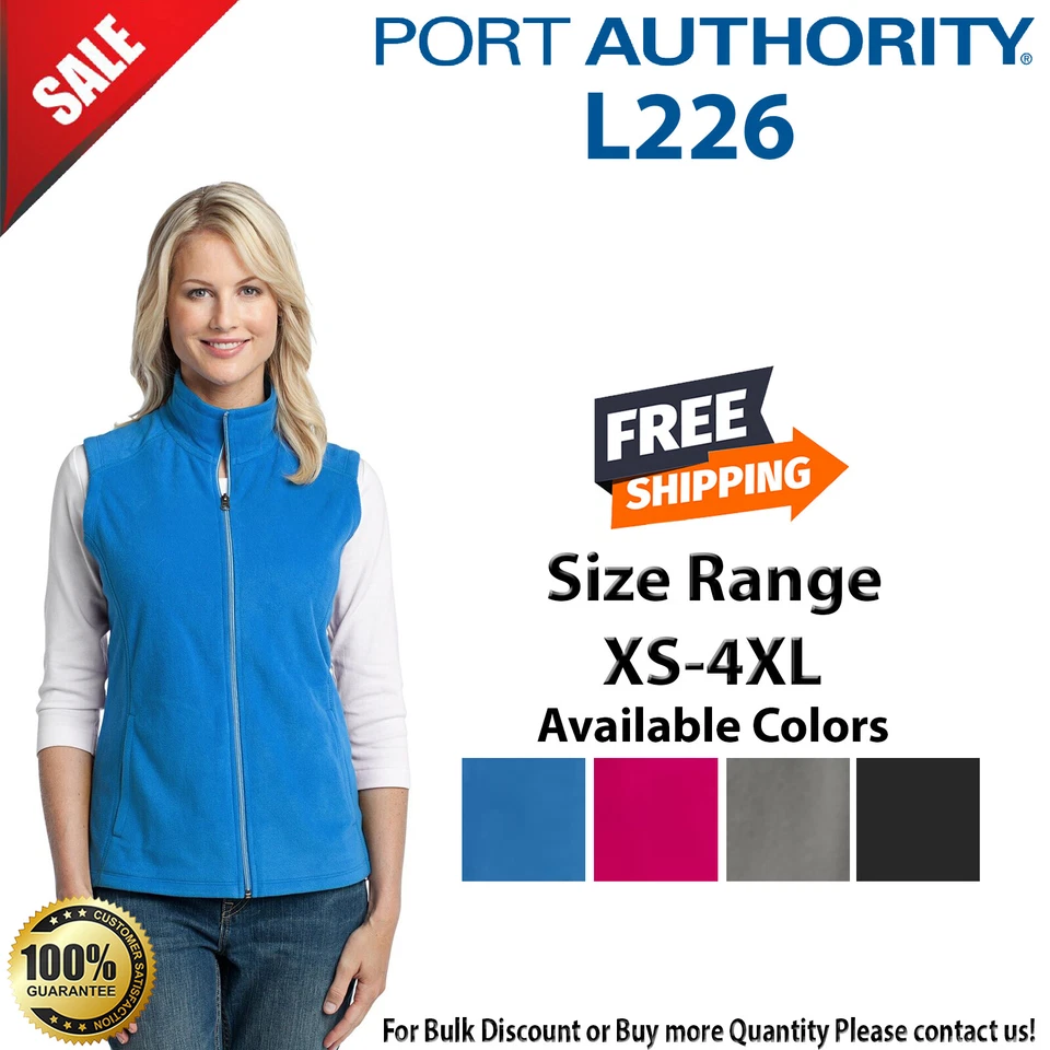 Chaleco de microfleece ligero sin mangas Port Authority L226 para mujer con bolsillos Foto 1 de 1