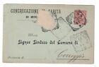Cartolina Pubblicitaria Congregazione Di Carita' Modena Viaggiata 1905