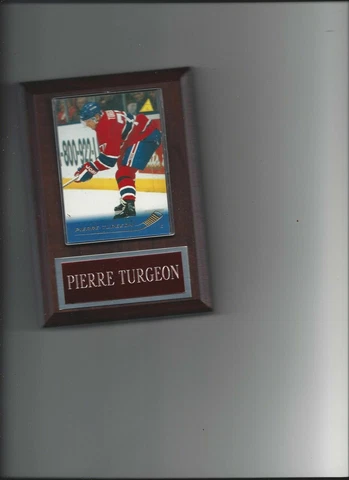 PIERRE TURGEON PLAQUE MONTREAL CANADIENS HOCKEY NHL   C Cover