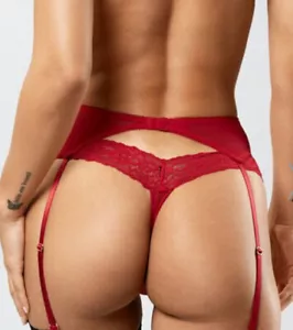 Rrp £12 Ann Summers Red Sexy Suspender Belt Size Small 8-10 - Picture 1 of 8