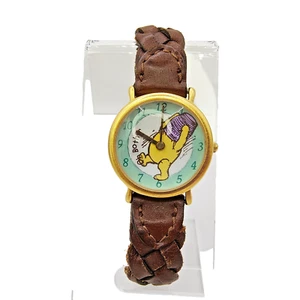 Disney Classic Pooh Womens Watch Ingersoll Braided Leather Band New Battery - Picture 1 of 23