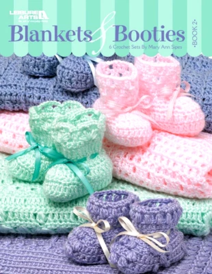 6 Crochet Sets Blankets and Booties, Book 2 by Mary Ann Sipes - Image 1 of 4