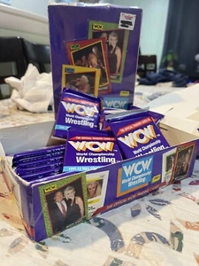 1Pack of 12 1991 Impel WCW Wrestling Trading Cards Sealed Sting Rookie Card - Picture 1 of 3
