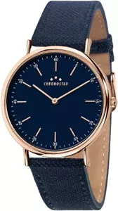 Chronostar By Sector Men's Watch Model Preppy, 40Mm Rose Gold Pvd, Blue - Picture 1 of 4