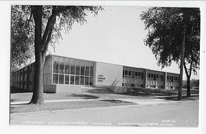 Whitewater WI RPPC Campus Grundschule Echtfoto Vintage Postkarte - Bild 1 von 2