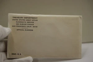 1965 US Special Mint Set Envelope/Papers Sealed Unopened - Picture 1 of 2