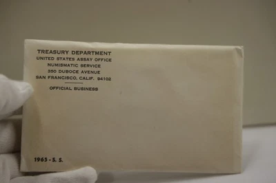 1965 US Special Mint Set Envelope/Papers Sealed Unopened - Image 1 of 2
