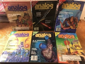 Analog Science Fiction 6 Magazine Lot Aug-Dec 1990 FREE SHIPPING - Bild 1 von 15
