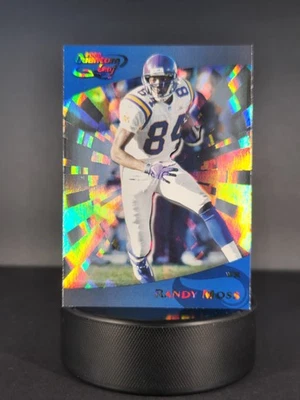 2000 Quantum Leaf Blue Parallel #160 Randy Moss Vikings - Image 1 of 2