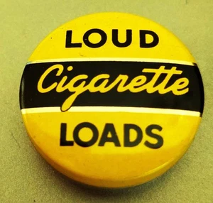Vtg 1960s Loud Cigarette Loads, gag gift, 10 in painted tin, NOS - Picture 1 of 2