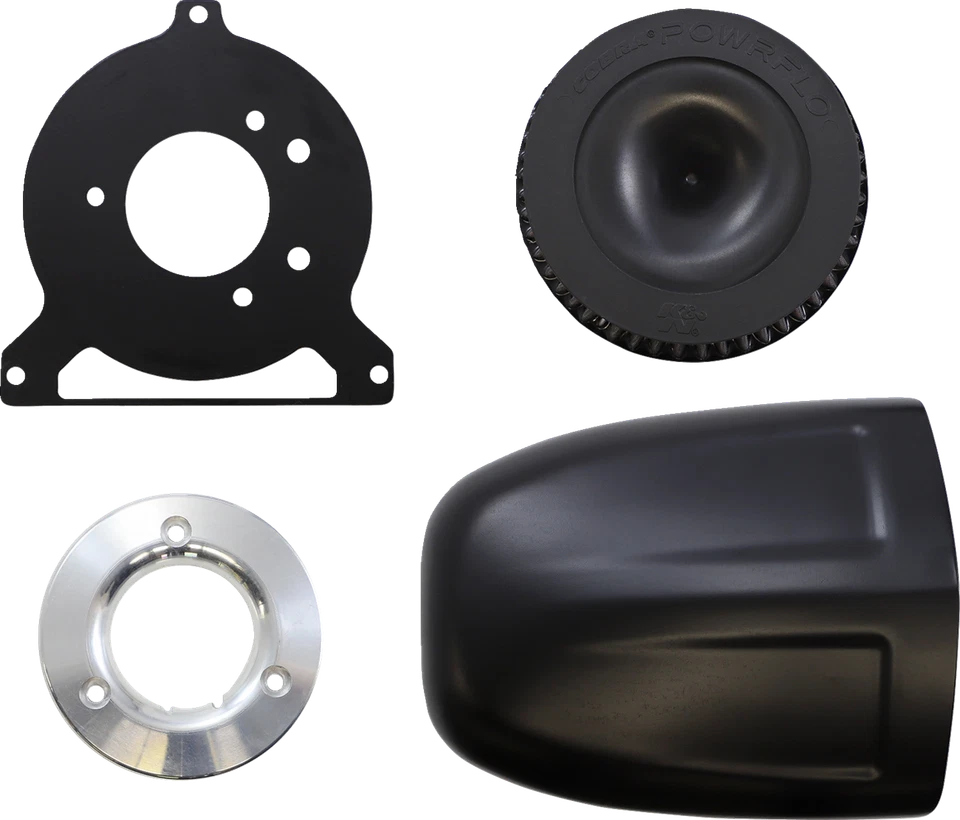 Kit de admisión de aire COBRA 606-0100B-SB PowrFlo - negro 08-09 Road Glide EFI FLTR Foto 1 de 2