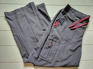 Pantaloni Carhartt Scrub Donna Petite L GRIGIO Force Cross-Flex Utility Cargo usati in ottime condizioni - Foto 1 di 7