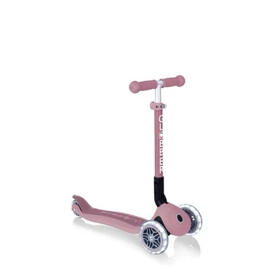 GLOBBER JUNIOR FOLDABLE ECOLOGIC  SCOOTER LED LIGHTS BERRY - Image 1 of 4