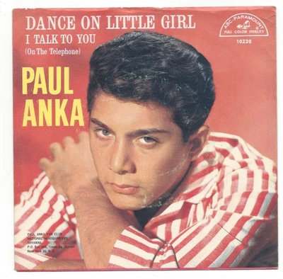 PAUL ANKA, "DANCE ON LITTLE GIRL" - Image 1 of 4
