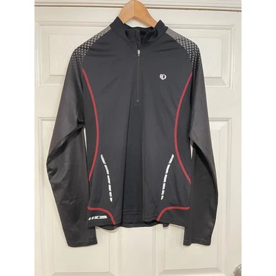 Pulôver feminino Pearl Izumi PRO Series corrida top 1/4 zíper manga longa preto M - Imagem 1 de 4