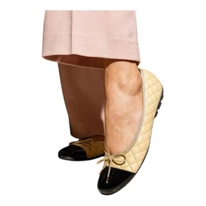 Paul Mayer Cozy Quilted Leather Ballet Flats Size 8.5 - Picture 1 of 11