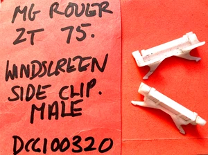 Rover 75 MGT ZT Retenedor - Parabrisas Acabador Clip Lateral - Macho - DCC100320 Par - Imagen 1 de 1