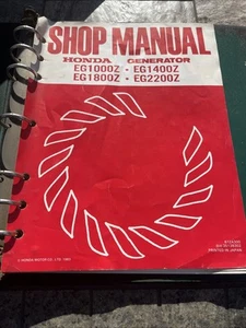 NOS Honda EG1000Z EG1400Z EG1800Z EG2200Z Generator Shop Service Repair Manual - Picture 1 of 2