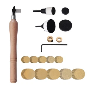 Bowl Sander Kits Sanding Block Lathe Tools with Hook Sanding Discs - Picture 1 of 8