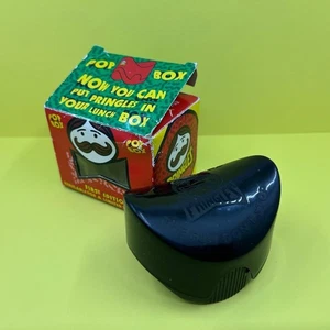 Vintage Pringles Crisps Holder Pop Boxed First Edition Lunch Pot Container 1990s - Picture 1 of 5