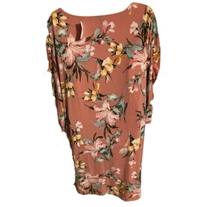 Neu mit Etikett Cato J/M Granat Rose Blumen Kleid - Größe L - EST 1946 $ 29,99 Orig. - Bild 1 von 5