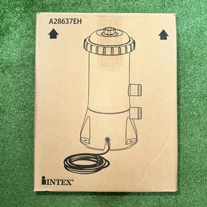 INTEX Pool Filter Pump A28637EH Krystal Clear Cartridge Filter Pump Gray New - Picture 1 of 5