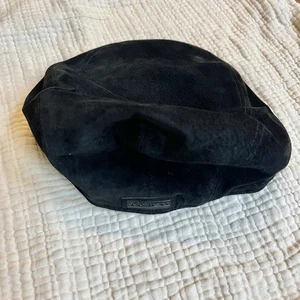 Cappello berretto da newsboy Gottmann uomo taglia M pelle scamosciata nero - Foto 1 di 5
