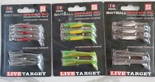 3pc LOT - Live Target BaitBall Spinner Rig Interchange Pack Umbrella - Small
