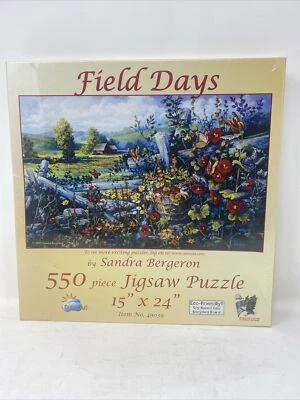 Rompecabezas Suns Out Field Days de Sandra Bergeron 550 piezas 15” X 24” #49039  Foto 1 de 2
