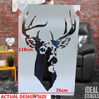 Large Stag Head STENCIL Scottish Highland Home Decor Paint Walls Fabric Painting