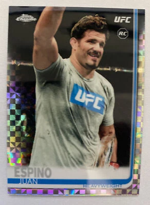 2019 topps ufc chrome juan espino x-fractor Rookie #88 - Image 1 of 2