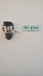Anillos para hombre estigma, por Kim Min Sun anillo de cadena de plata, talla 11 (JWL02) - Imagen 1 de 4