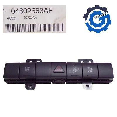 Novo OEM Mopar 4 Botões Conjunto Perigo ESP Desligado 2007-2012 Dodge Nitro 04602563AF - Imagem 1 de 2