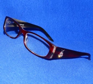RAMPAGE EYEGLASSES WOMENS R113 BURGUNDY CRYSTALS FRAMES TERRIFIC - Picture 1 of 6