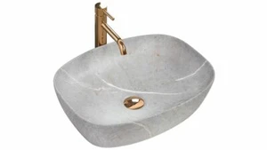 Lavabo lavandino in ceramica da appoggio Rea Freja grey - Imagen 1 de 5