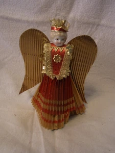 Nuremberg Christmas Angel Porcelain Head Vintage German #R - Picture 1 of 9