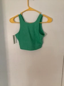 Women NWT "Outdoor Voices" green cropped sports bra. Size XS - Picture 1 of 2