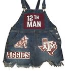 Free People Sz 8 Upcycled Aggie Overall Mini Dress Dress Custom Order Made 