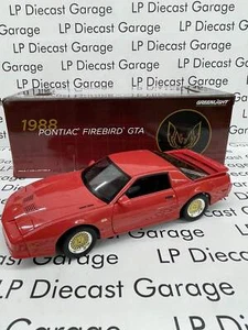 GREENLIGHT 1988 Pontiac Firebird GTA Red with Black Interior 1:18 Diecast - Picture 1 of 4