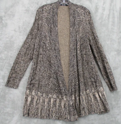 Suéter Nic+Zoe Grande Pequeño Cárdigan Bohemio Largo Medio Informal Ligero Foto 1 de 4
