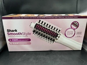 Shark Smooth Style Heated Comb Straightener & Smoother Blow Dryer Brush HT202 - Picture 1 of 10