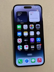 Apple iPhone 14 Pro Max 128GB AT&T Locked A2651 Black - Photo 1 sur 4