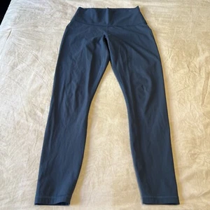 Everlane The Perform Ankle Blue Leggings Size Small Nylon Blend High Rise - Picture 1 of 8