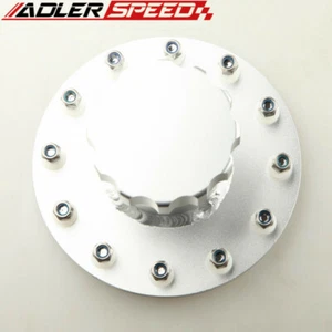 ADLERSPEED Billet Fuel Cell Fast Fill Filler Neck 12 Bolt Flange Aluminum US - Picture 1 of 7